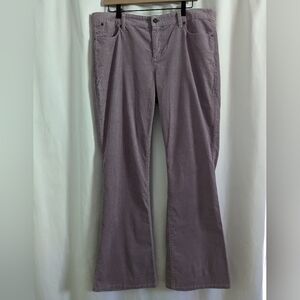 Talbots Signature Boot Corduroy Pants Women 12/14 See Descript Lilac Mid Rise